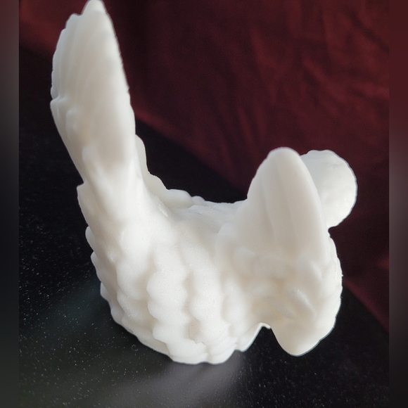 Vintage Alabaster White Dove Love Bird - Picture 9 of 11